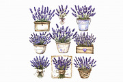 Watercolor Lavender Bouquet Clipart, an Illustration by Libby Wishes (Thumbnail 2 of 4)