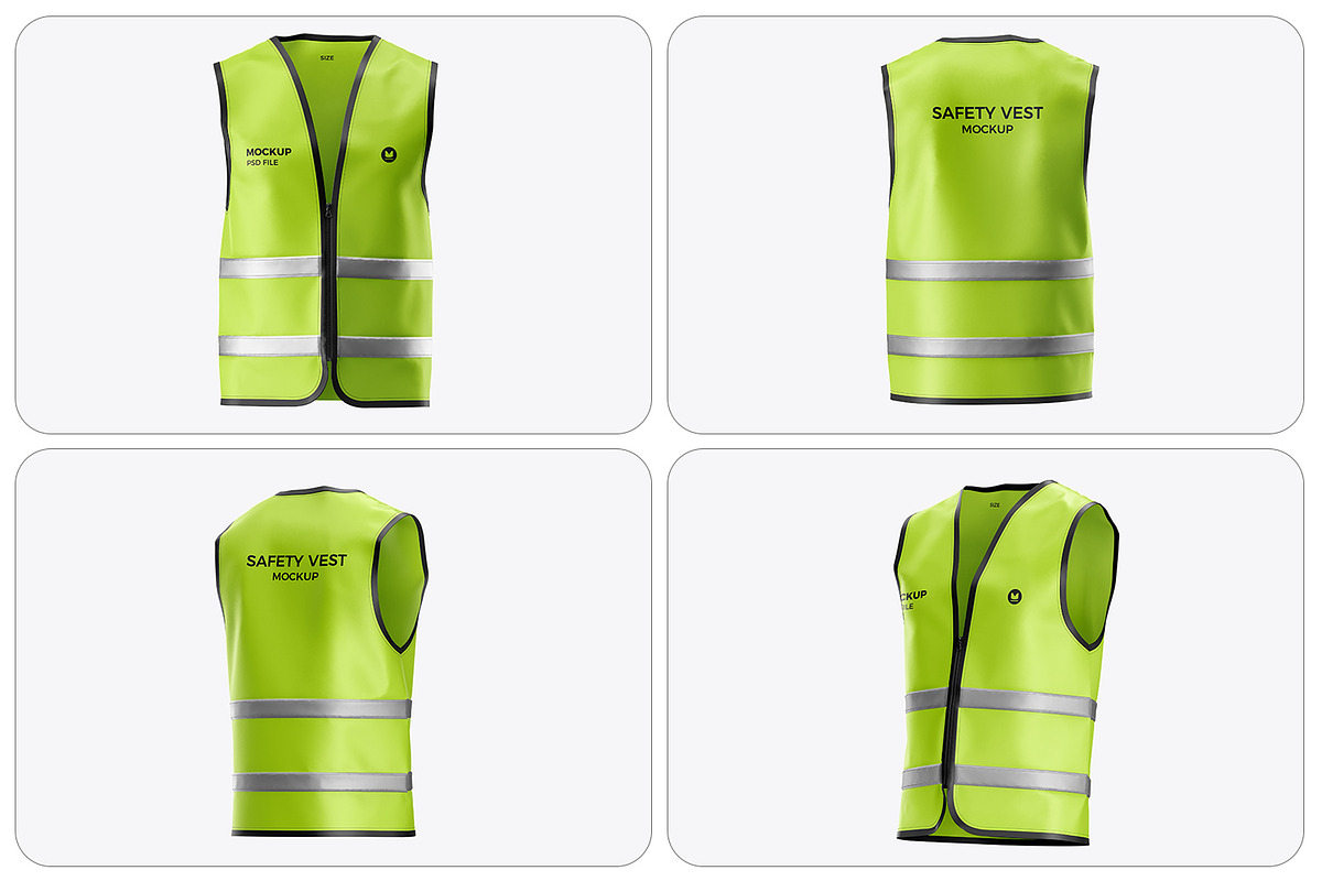 Safety Vest Uniform Mockup, an Apparel Mockup by RamStudio2 (Photo 2 of 15)