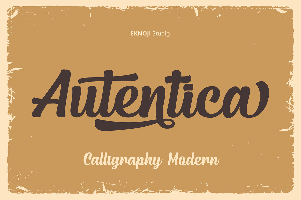 Autentica, a Script Font by eknojistudio (Photo 1 of 8)