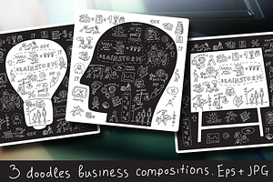 Doodles business vector illustration
