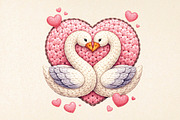 Latch Hook Yarn Valentine Goose PNG, an Illustration by DreamPrint404 (Thumbnail 1 of 6)