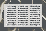 Ritualist, a Font by Justin Penner (Thumbnail 5 of 7)