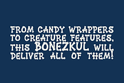 BONEZKUL – Bone Shaped Font, a Font by TypeTasty Font (Thumbnail 11 of 11)