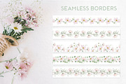 Pink Flowers Watercolor clip art, an Illustration by Fedulova Art (Thumbnail 11 of 12)