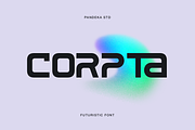 Corpta - Futuristic Tech Modern, a Sans Serif Font by Pandeka Studio (Thumbnail 1 of 9)