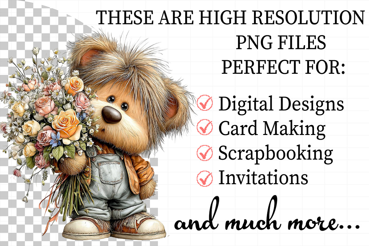 Valentine Teddy Bear Clipart, an Illustration by Daily.Designs (Photo 2 of 5)