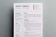 Professional resume template / CV, a Resume Template by Nordic Designs (Thumbnail 1 of 4)