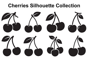 Cherry Stem Silhouette Set