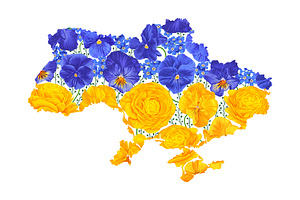 Stand With Ukraine Floral Set