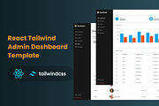 React TailwindCSS Admin Dashboard, a Templates & Theme by DesignDen (Thumbnail 1 of 11)