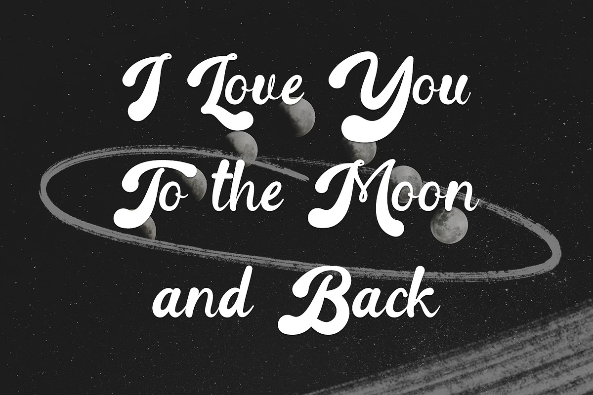Reista – Bold Retro Script Font, a Script Font by Imiftype Studio (Photo 2 of 7)