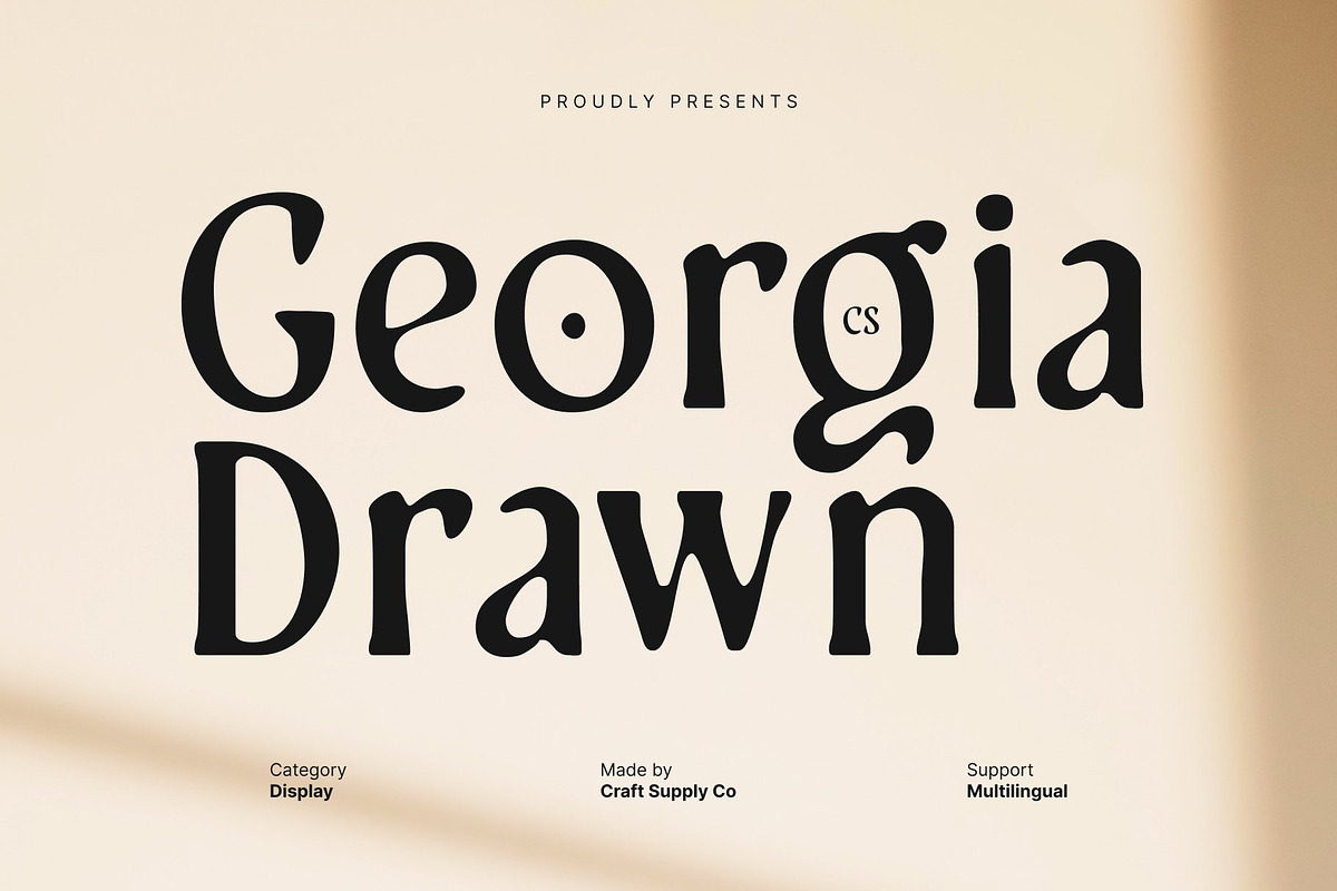 CS Georgia Drawn, a Serif Font by Craft Supply Co. (Photo 1 of 8)
