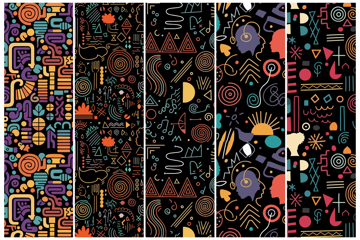 Black History Month Abstract Pattern, an Illustration by T-shirt Pond (Photo 2 of 11)