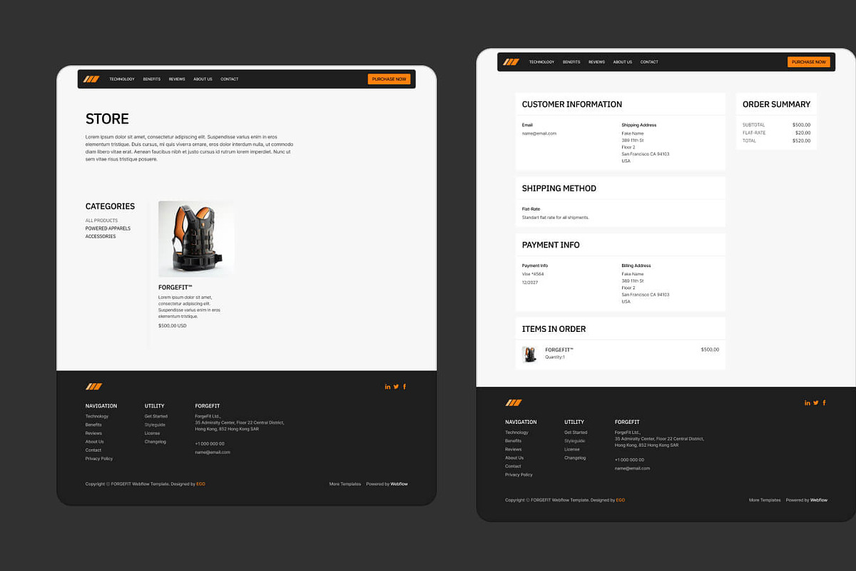 ForgeFit -Ecom Website Template, an UI Kit Template by EGO Creative Innovations (Photo 1 of 5)