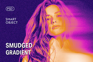 Smudged Gradient Effect Mockup, a Gradient Add-On by studiogstock