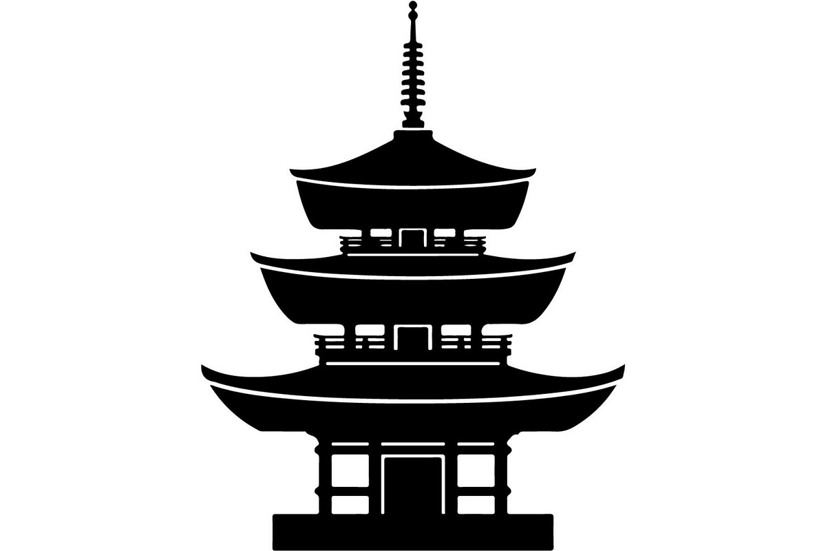 Pagoda Temple Silhouette, an Object Graphic by Designer_Momina (Photo 20 of 20)