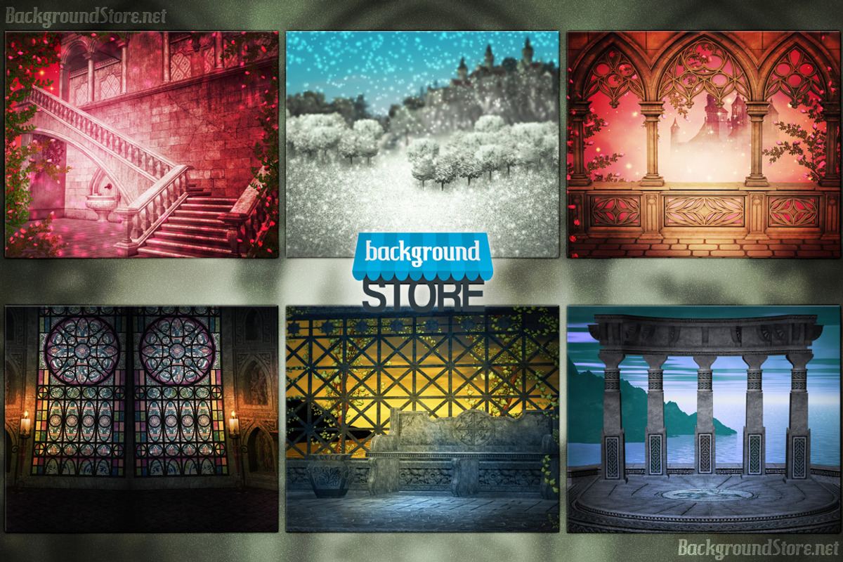 Gothic Fantasy Backdrops Bundle preview 4