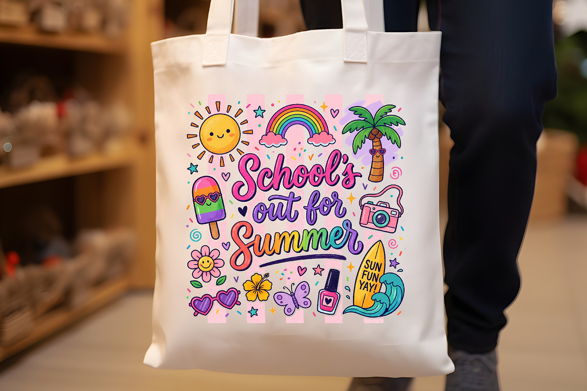 School out Summer Cute Doodle PNG, a Work Illustration by Sublimation Artist (Photo 8 of 9)