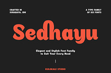 Sedhayu Font Family