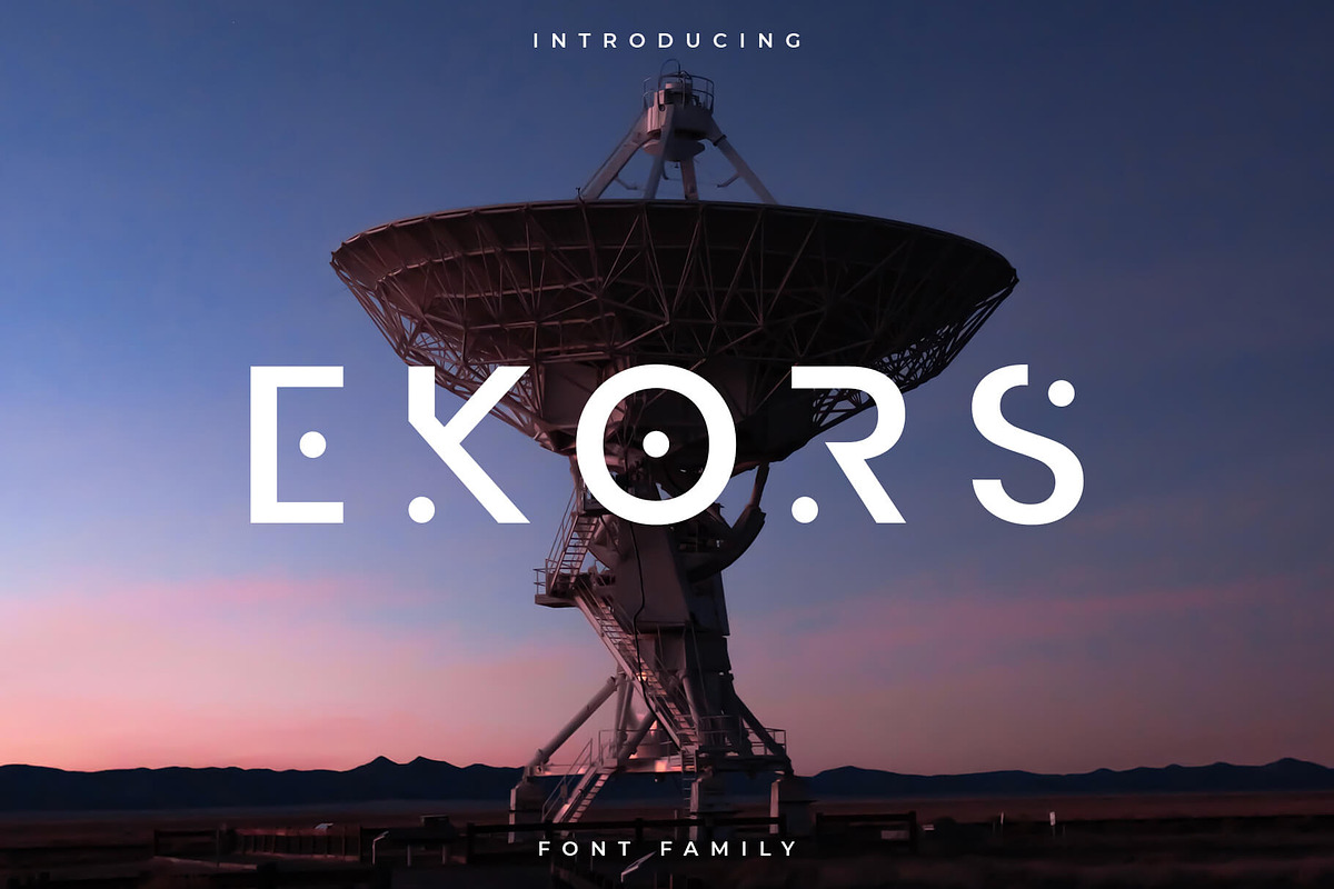 Ekors Font Family – Sans Serif, a Sans Serif Font by RC graphics (Photo 1 of 7)