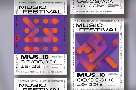 Festival Posters, a Poster Template by wavebreak