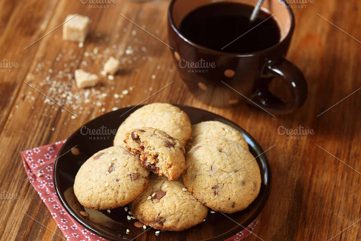 Chocolate chip cookies featuring cookies, baking, and chocolate, a Food & Drink Photo by Miuda21 (Photo 2 of 2)