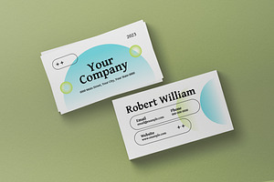 Gradient Geometric Business Card