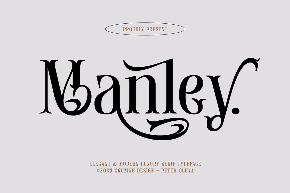 Manley, a Serif Font by Cruzine (Photo 1 of 8)