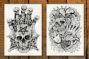 Evil skulls collection, an Illustration by Samiramay (Thumbnail 4 of 7)