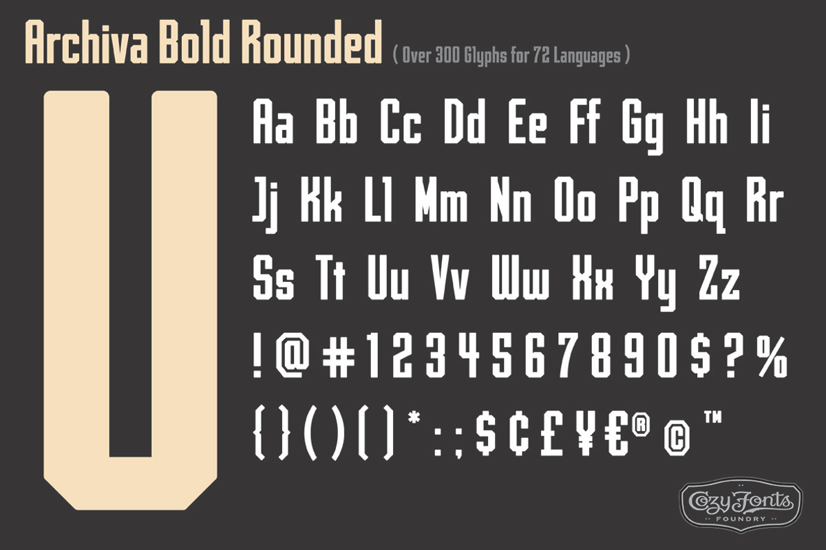 Archiva Bold Rounded preview 2