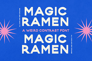 Magic Ramen Font