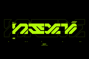 Aero Flux Modern Cyber Mecha Font