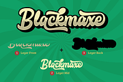 Menlawai - Retro Font with Extrude, a Script Font by ahweproject (Thumbnail 4 of 8)