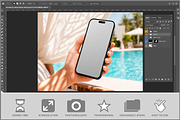 Smartphone Cabana Shadow PSD, an iPhone Mockup by Bruno's Shop (Thumbnail 2 of 3)