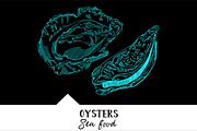10 vector hand-drawn sea creatures, a Brochure Template by RichmanStudio (Thumbnail 8 of 11)