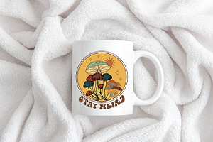 Stay Weird Mushroom Sublimation