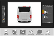 Bus Mockup - Back View, an Advertising Mockup by Bruno's Shop (Thumbnail 3 of 4)