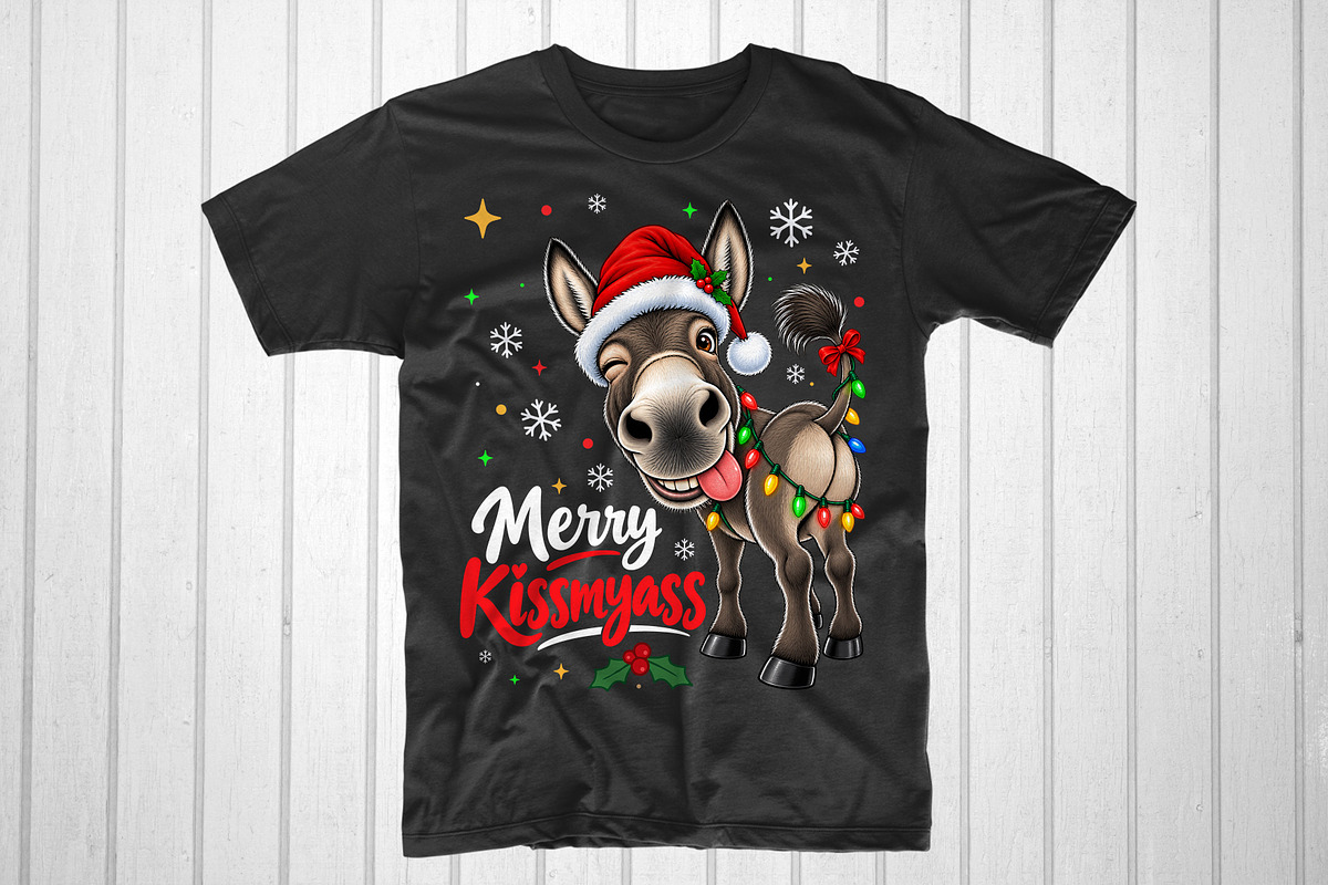 Funny Donkey Merry Kissmyass, an Object Graphic by T-shirt Pond (Photo 1 of 3)