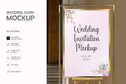 Wedding Invitation Poster Mockup, a Product Mockup by graphypix (Thumbnail 2 of 4)