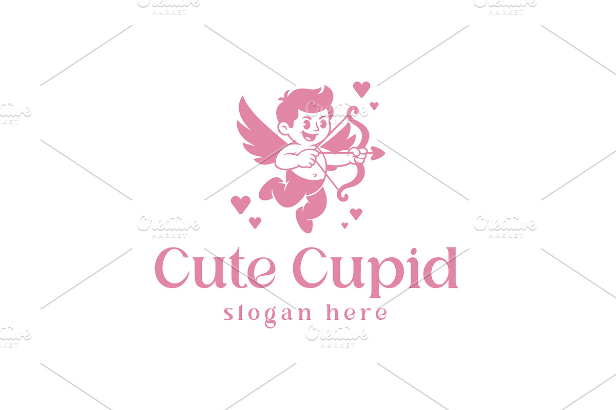 Cute Cupid Logo, a Branding & Logo Template by Pixes (Photo 2 of 3)