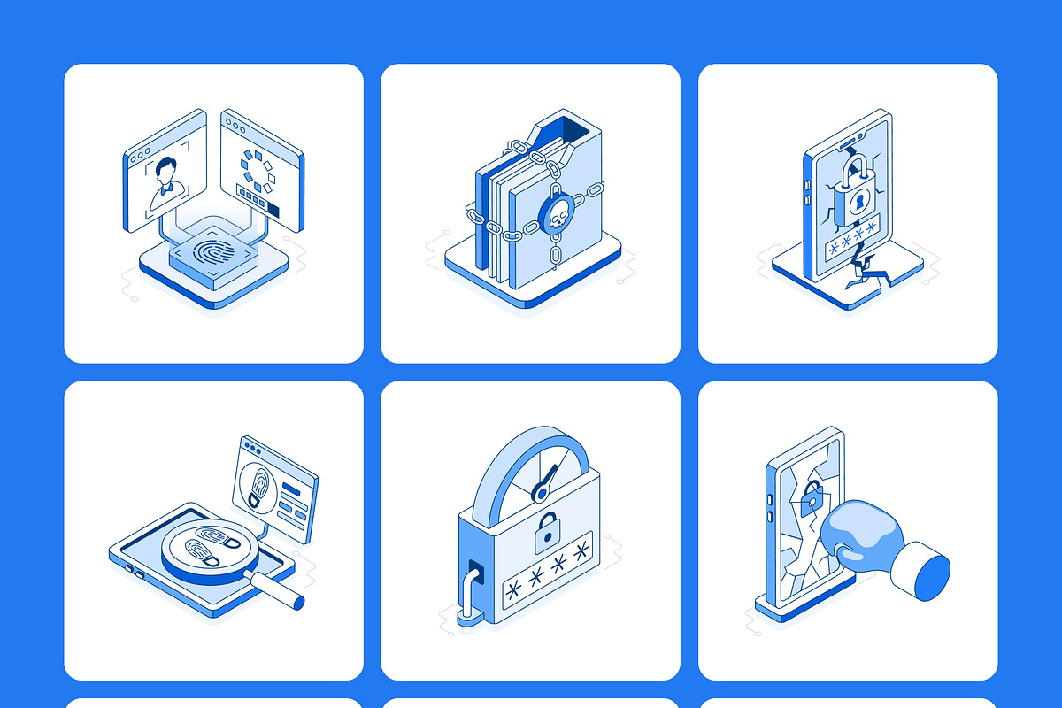 120 Cybersecurity Isometric Bundle, a Duotone Icon by Prosymbols (Photo 10 of 13)