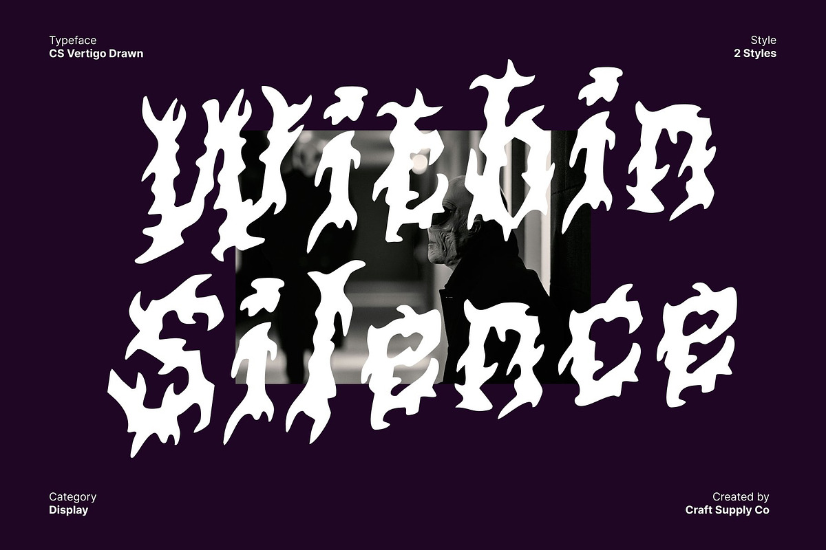 CS Vertigo Drawn, a Blackletter Font by Craft Supply Co. (Photo 7 of 8)