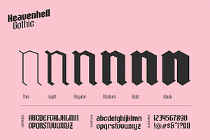 Raven Hell - Variable Gothic Font