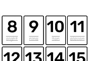 Arabic-English Numbers Flashcards, an Education Illustration by Sourcedigi (Thumbnail 3 of 3)