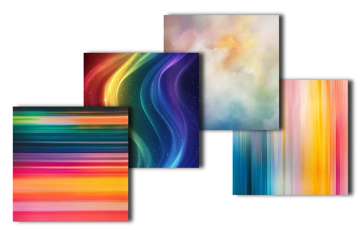 Rainbow Blur Backgrounds, an Illustration by OK Design (Photo 2 of 3)