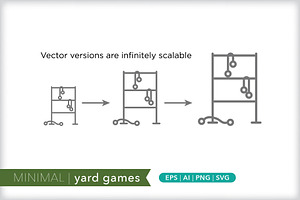 Minimal Yard Game Icons