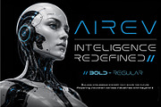 AIREV – Futuristic Display Typeface, a Sans Serif Font by HypeWorksCo (Thumbnail 3 of 9)