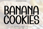 Banana Cookies, a Script Font by FreshTypeINK (Thumbnail 1 of 8)