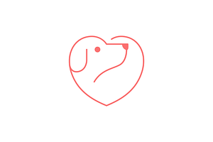 dog love pet care line logo design, a Branding & Logo Template by devastd