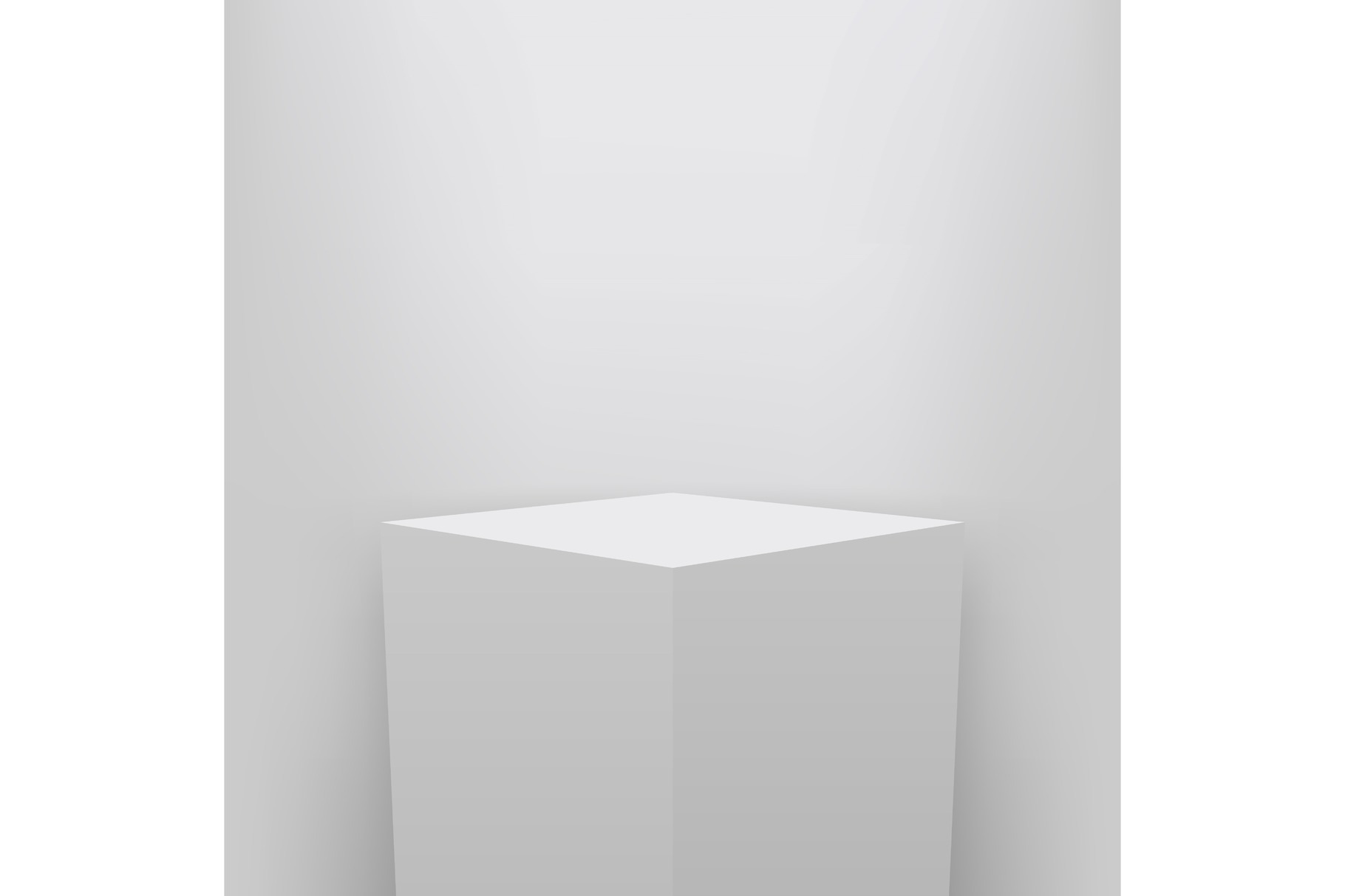 Museum Pedestal Stage 3D Podium by Happy Vector  Creative Market